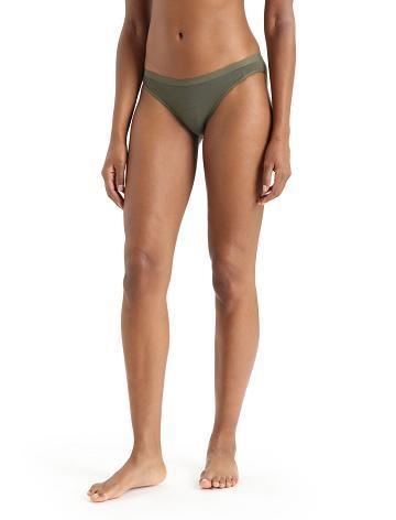 Women's Icebreaker Merino Siren Bikini Briefs One Piece & Sets Loden | CA 1209EBCX